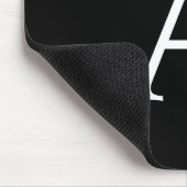 Personalisiertes Monogramm und Name Maus-Pad Mousepad (Ecke)