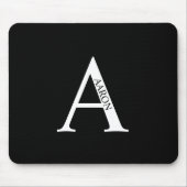 Personalisiertes Monogramm und Name Maus-Pad Mousepad (Vorne)