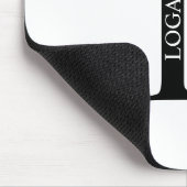 Personalisiertes Monogramm und Name Maus-Pad Mousepad (Ecke)