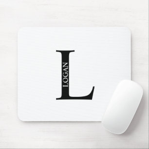 Personalisiertes Monogramm und Name Maus-Pad Mousepad
