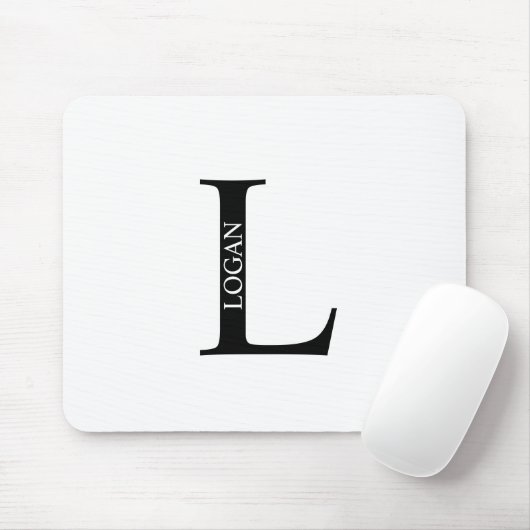 Personalisiertes Monogramm und Name Maus-Pad Mousepad (Mit Mouse)