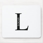 Personalisiertes Monogramm und Name Maus-Pad Mousepad (Vorne)