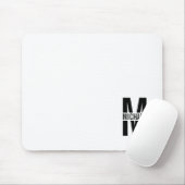 Personalisiertes Monogramm und Name Maus-Pad Mousepad (Mit Mouse)