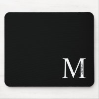 Personalisiertes Monogramm und Name Maus-Pad