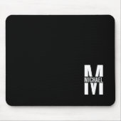 Personalisiertes Monogramm und Name Maus-Pad Mousepad (Vorne)