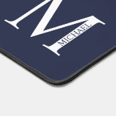 Personalisiertes Monogramm und Name Maus-Pad Schreibtischunterlage (Ecke)