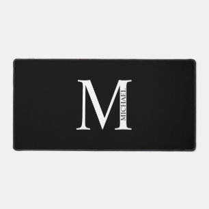 Personalisiertes Monogramm und Name Maus-Pad Schreibtischunterlage