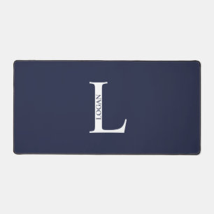 Personalisiertes Monogramm und Name Maus-Pad Schreibtischunterlage