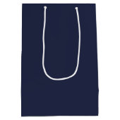 Personalisiertes Monogramm und Name Medium Geschen Mittlere Geschenktüte (Rückseite)