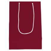 Personalisiertes Monogramm und Name Mittlere Geschenktüte (Rückseite)