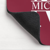 Personalisiertes Monogramm und Name Mousepad (Ecke)