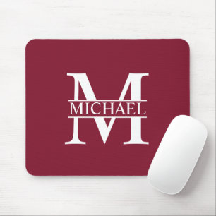 Personalisiertes Monogramm und Name Mousepad