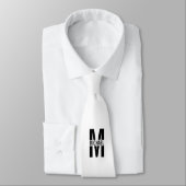 Personalisiertes Monogramm und Name Neck Tie Krawatte (Gebunden)