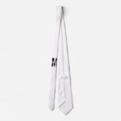 Personalisiertes Monogramm und Name Neck Tie Krawatte (Rückseite)