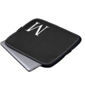 Personalisiertes Monogramm und Name Notebook-Sieb Laptopschutzhülle (Vorne Knopf)