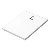 Personalisiertes Monogramm und Name Notepad Notizblock (Rotiert)