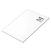 Personalisiertes Monogramm und Name Notepad Notizblock (angewinkelt)