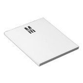Personalisiertes Monogramm und Name Notepad Notizblock (angewinkelt)