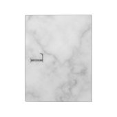 Personalisiertes Monogramm und Name Notepad Notizblock (Rotiert)