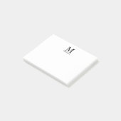Personalisiertes Monogramm und Name Notepad Post-it Klebezettel (angewinkelt)