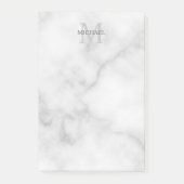 Personalisiertes Monogramm und Name Notepad Post-it Klebezettel (Vorderseite)