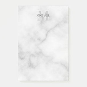 Personalisiertes Monogramm und Name Notepad Post-it Klebezettel