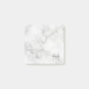 Personalisiertes Monogramm und Name Notepad Post-it Klebezettel