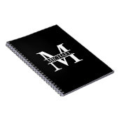 Personalisiertes Monogramm und Name Notizblock (Rechte Seite)