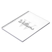 Personalisiertes Monogramm und Name Notizblock (Linke Seite)