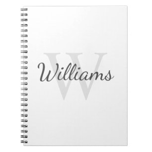 Personalisiertes Monogramm und Name Notizblock