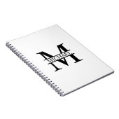 Personalisiertes Monogramm und Name Notizblock (Rechte Seite)