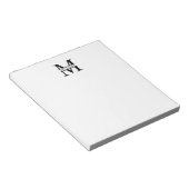 Personalisiertes Monogramm und Name Notizblock (angewinkelt)