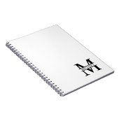 Personalisiertes Monogramm und Name Notizblock (Rechte Seite)