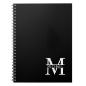 Personalisiertes Monogramm und Name Notizblock (Vorderseite)
