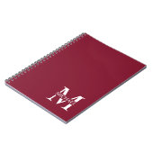 Personalisiertes Monogramm und Name Notizblock (Linke Seite)