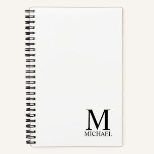 Personalisiertes Monogramm und Name Notizblock