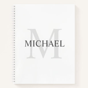 Personalisiertes Monogramm und Name Notizblock