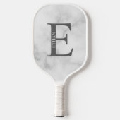 Personalisiertes Monogramm und Name Pickleball Schläger (Rückseite)