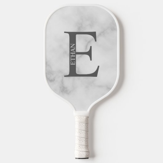 Personalisiertes Monogramm und Name Pickleball Schläger (Vorderseite)