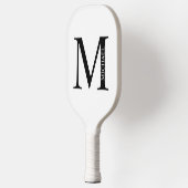 Personalisiertes Monogramm und Name Pickleball Schläger (Links)