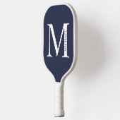 Personalisiertes Monogramm und Name Pickleball Schläger (Links)