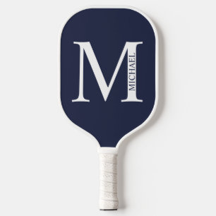 Personalisiertes Monogramm und Name Pickleball Schläger