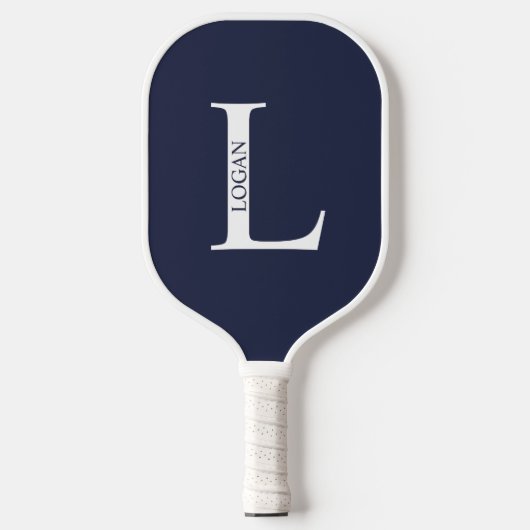 Personalisiertes Monogramm und Name Pickleball Schläger (Vorderseite)
