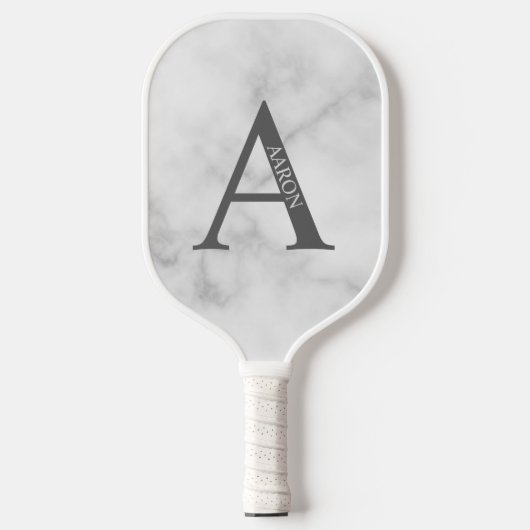 Personalisiertes Monogramm und Name Pickleball Schläger (Vorderseite)