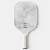 Personalisiertes Monogramm und Name Pickleball Schläger (Rückseite)
