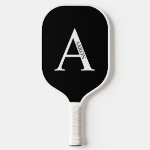 Personalisiertes Monogramm und Name Pickleball Schläger