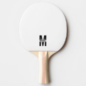 Personalisiertes Monogramm und Name Ping Pong Padd Tischtennis Schläger (Vorderseite)