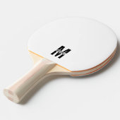 Personalisiertes Monogramm und Name Ping Pong Padd Tischtennis Schläger (Vorderseite)