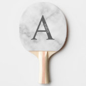 Personalisiertes Monogramm und Name Ping Pong Padd Tischtennis Schläger (Vorderseite)