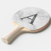 Personalisiertes Monogramm und Name Ping Pong Padd Tischtennis Schläger (Vorderseite)